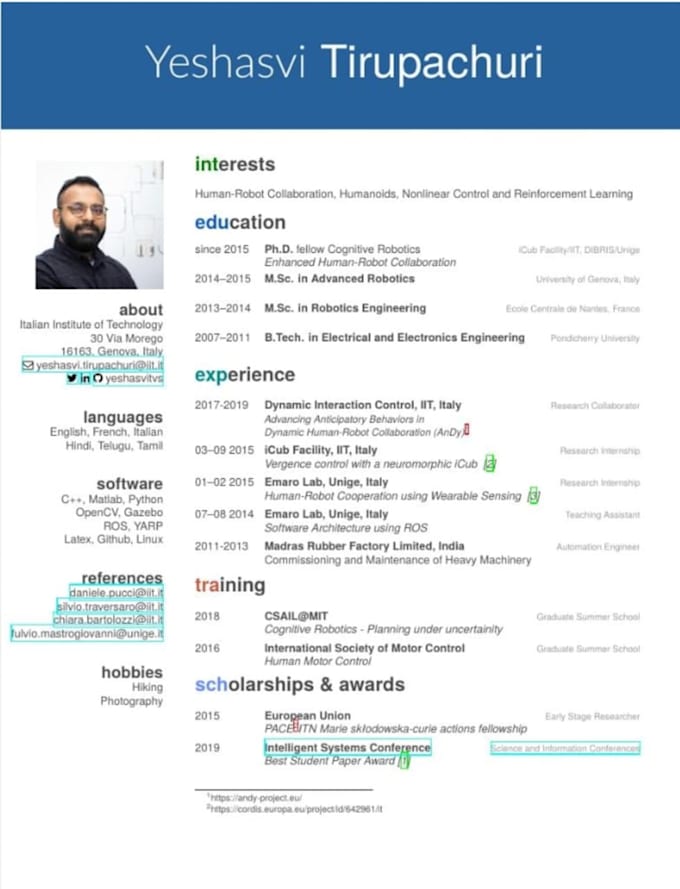 professionally format and redesign your resume or CV