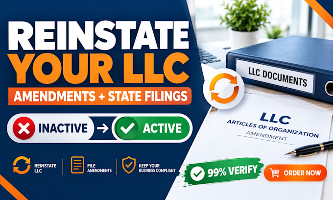 reinstate or amend your US llc and file state changes