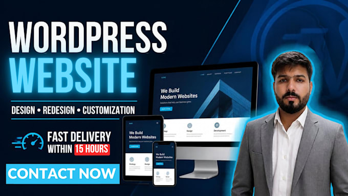 design brand new wordpress website in 15 hours