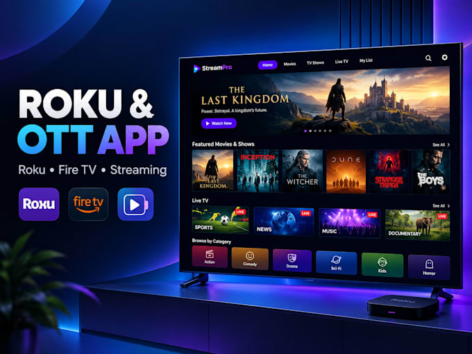 develop roku channel, roku app, roku sdk, fire TV and ott app