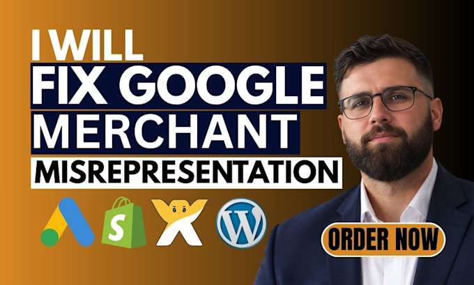fix google merchant center suspension, misrepresentation and product feed