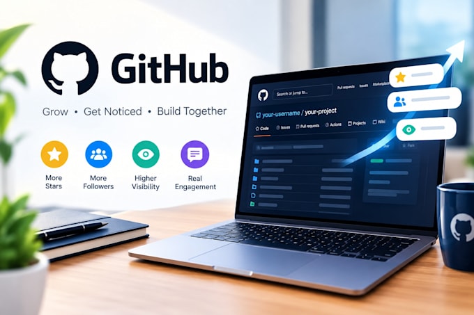 organically promote and grow your github and provide organic github engagements