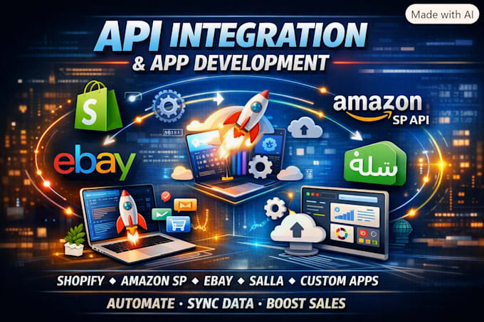 do shopify, amazon sp, ebay, salla API integration