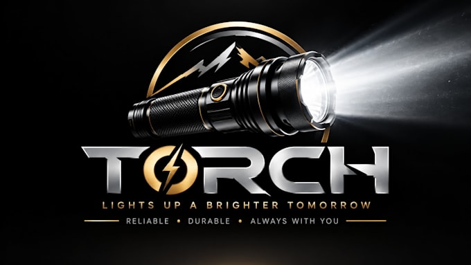 design a professional flame, fire, or lighting torch logo