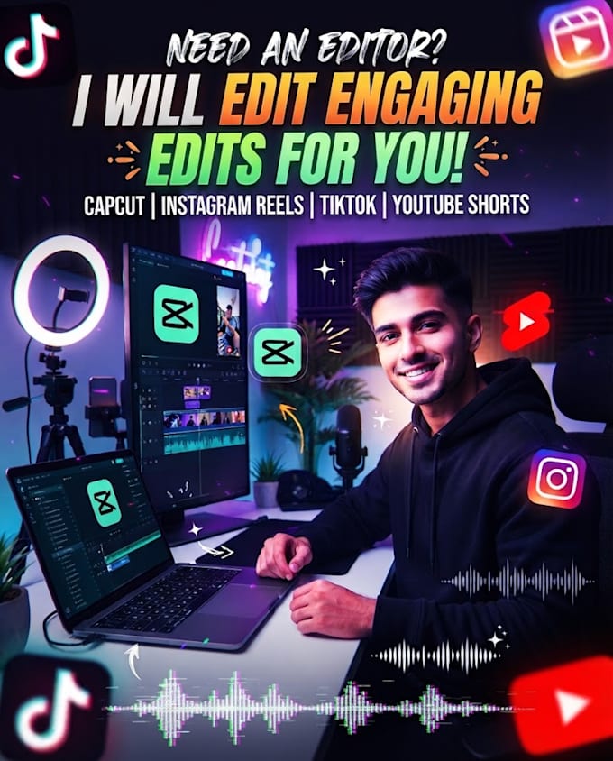 edit engaging short form videos for you