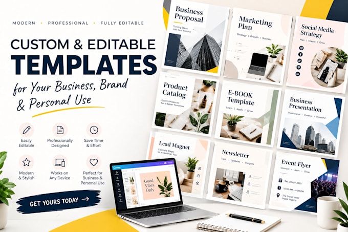 design editable canva media kits and influencer pricing guides
