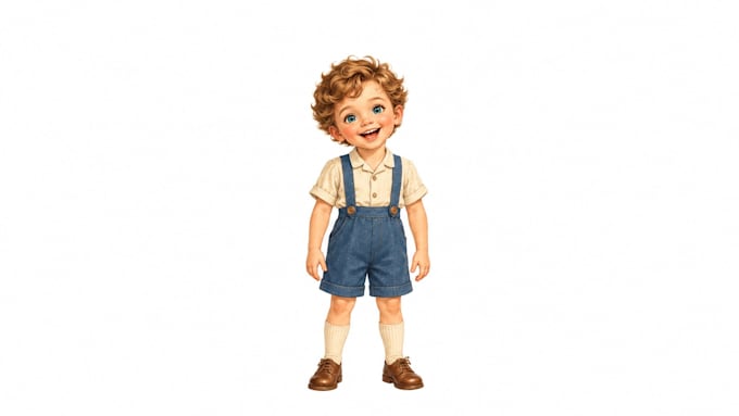 illustrate vintage character poses and expressive character sheets