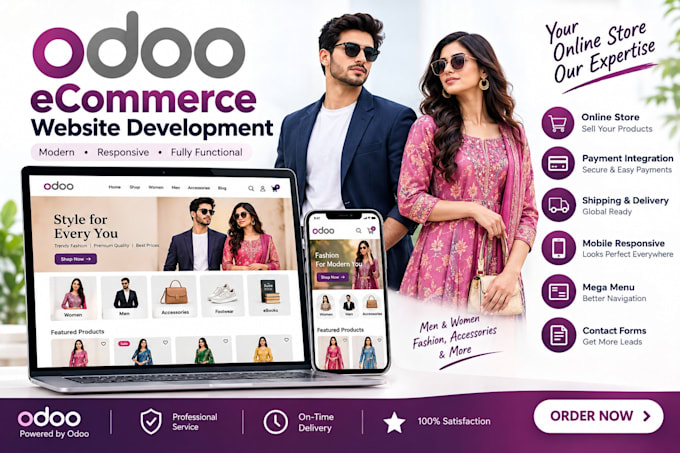 build and customize a professional odoo ecommerce website