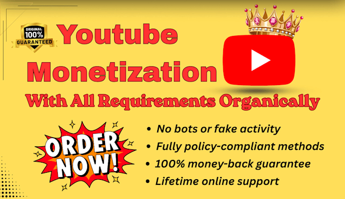 complete youtube monetization requirements organically