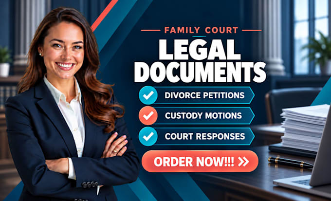 draft divorce, custody, support and separation legal documents