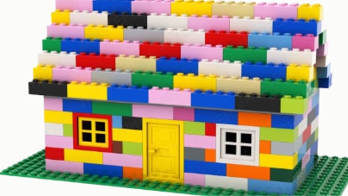 create custom lego design, lego house, lego set, PDF with instrctions
