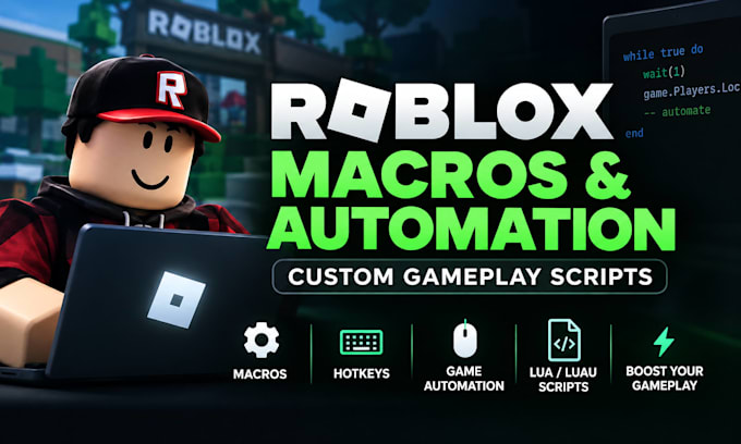 create custom roblox macros, game automation and gameplay scripts