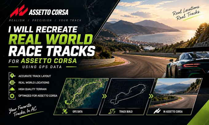 recreate a real world track for assetto corsa using gps data