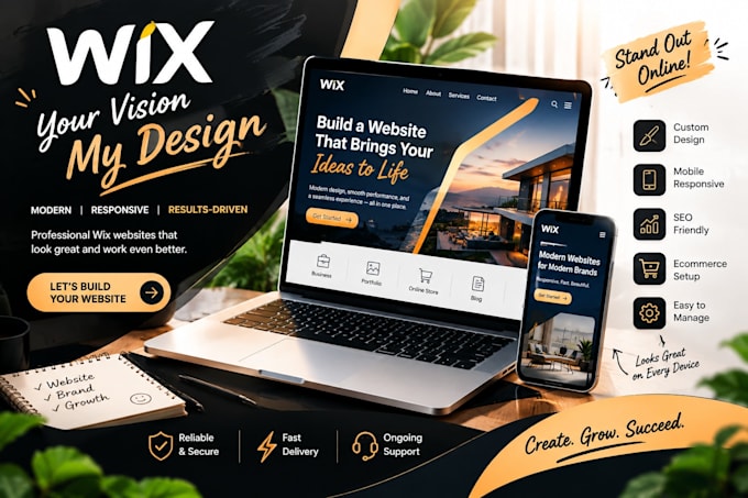 develop and design wix studio website