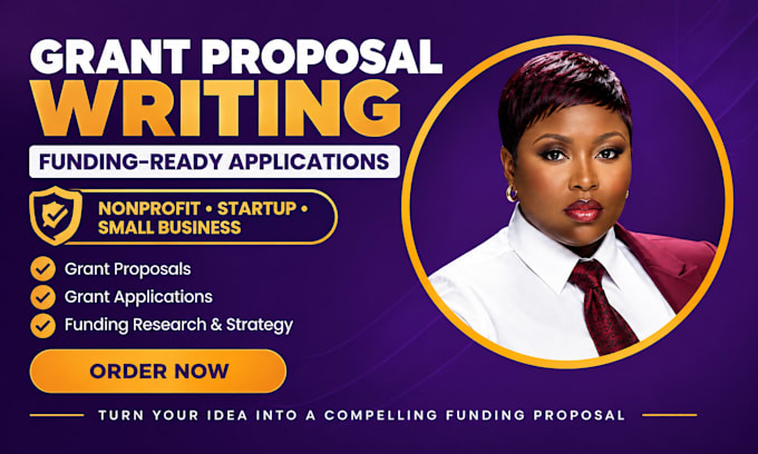 write grant proposal, grant application, business plan and startup funding fast