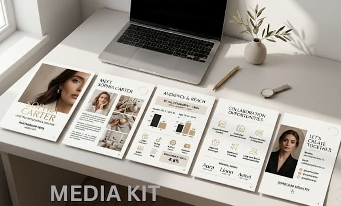 do media kit design, press kit design and influencer meida kit