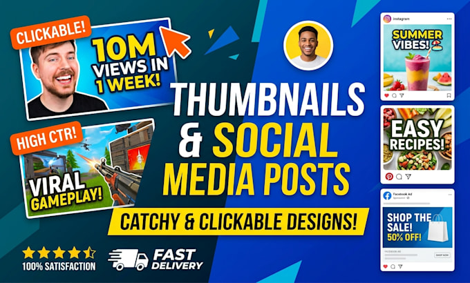 design clean social media graphics and brand posts