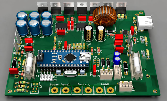 design a custom solar pump motor controller pcb for solar water pump controller