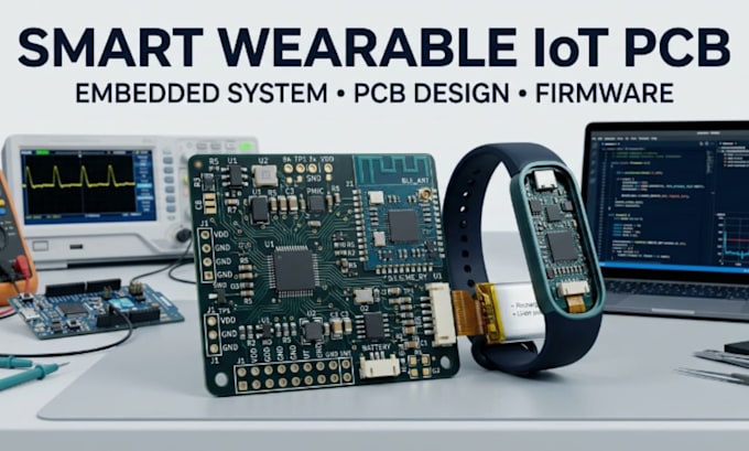 develop embedded system pcb for smart wearable device iot pcb