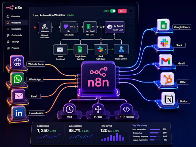 automate your business workflows using n8n and custom apis
