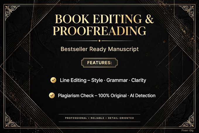 proofread and edit your book flawlessly