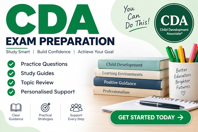 provide cda e xam preparation, practice questions and study support