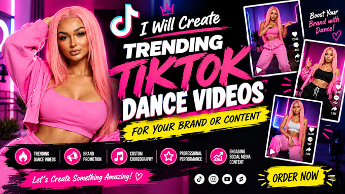 create trending tik tok dance videos for your brand or content