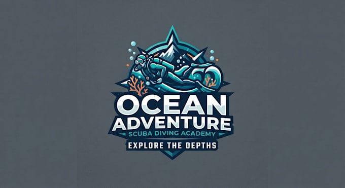 design a professional and adventurous scuba diving logo
