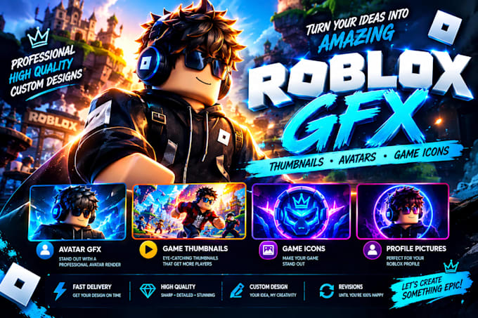 create custom roblox 3d models, game assets and props