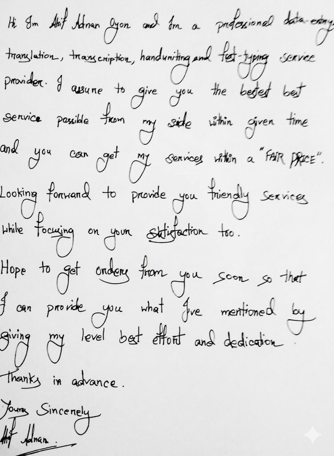 do handwriting, data entry, transcribing
