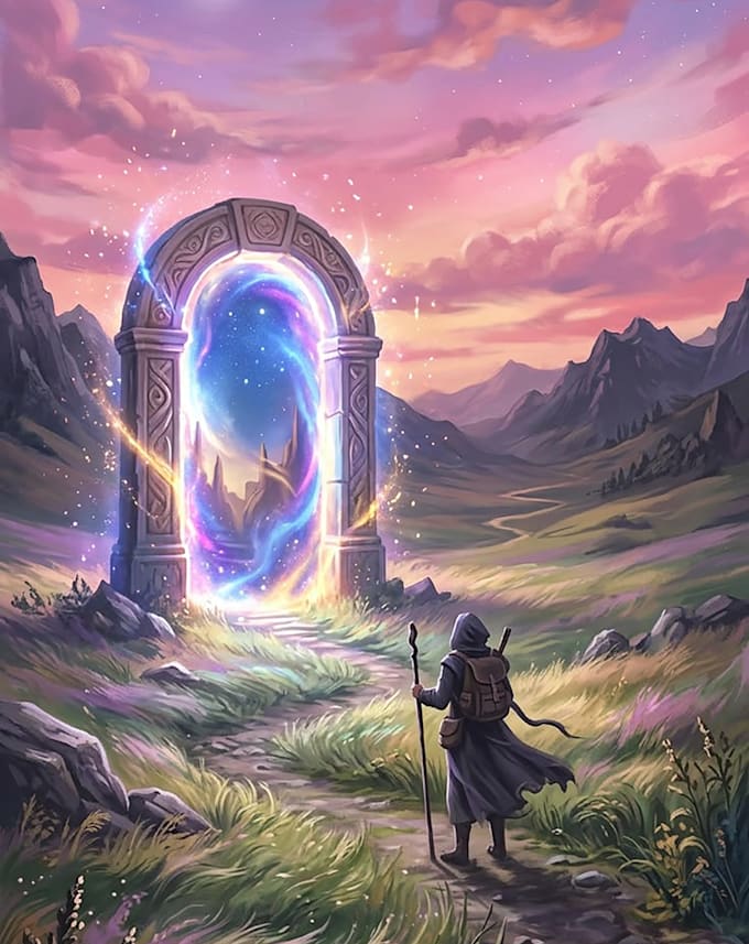 create fantasy book cover design
