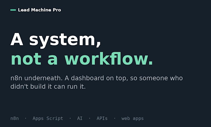build a full automation system with a dashboard