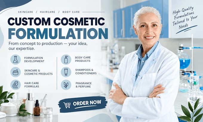 develop professional skincare, haircare, and cosmetic formulation