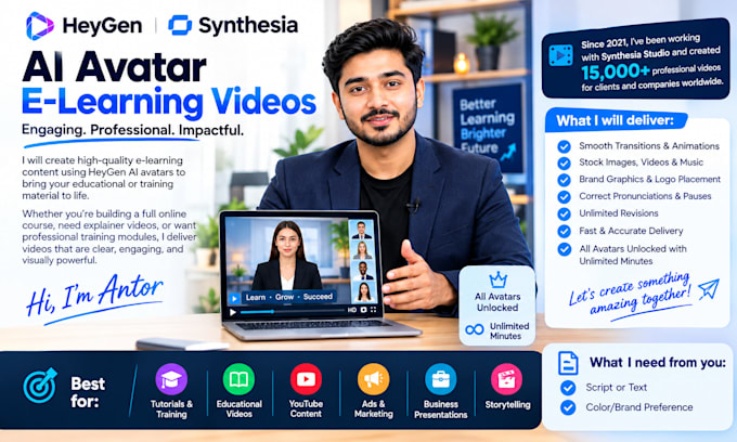 create and edit synthesia ai videos