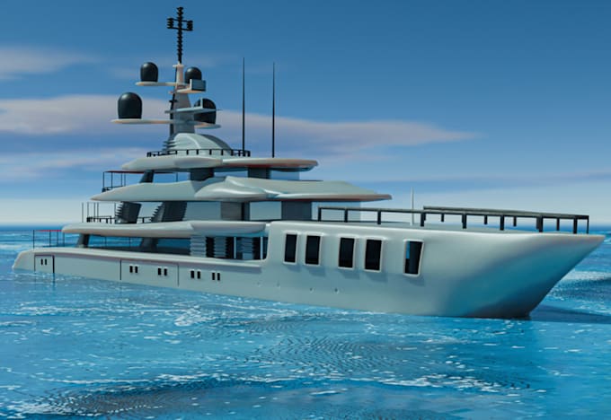 custom 3d boat model 3d ship cad model rc boat render hull modeling 3dbody kit