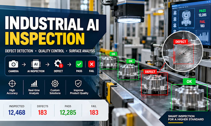 develop industrial defect inspection, quality control, surface detection and man