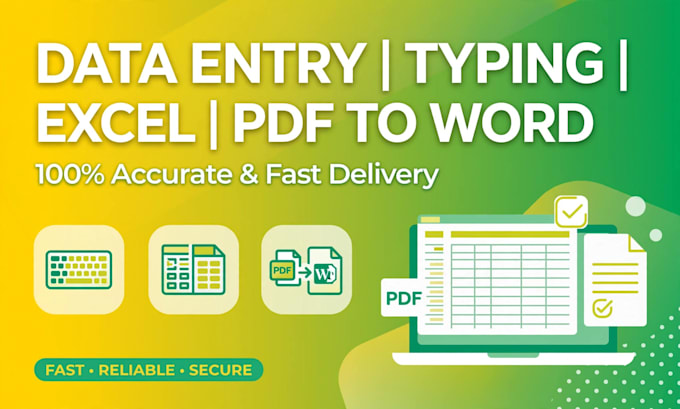 ido data entry excel work image to word typing