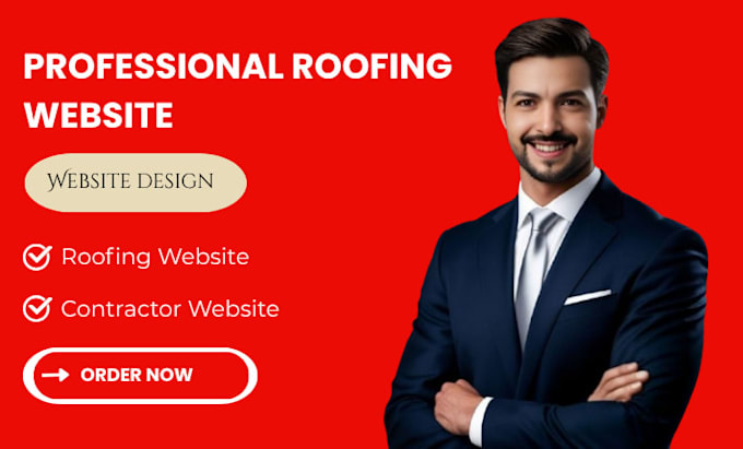 design a professional roofing, roofing contractor and construction website