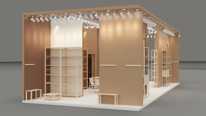 design retail store interior layout 3d visualization showroom shop, coffee shop