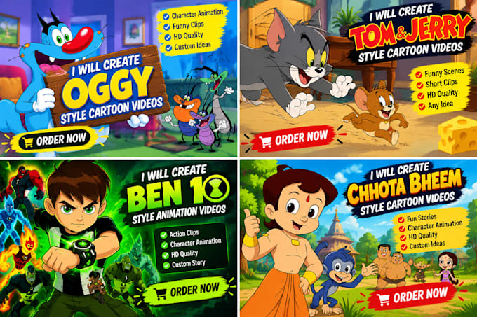 do cartoon thumbnail for youtube channel