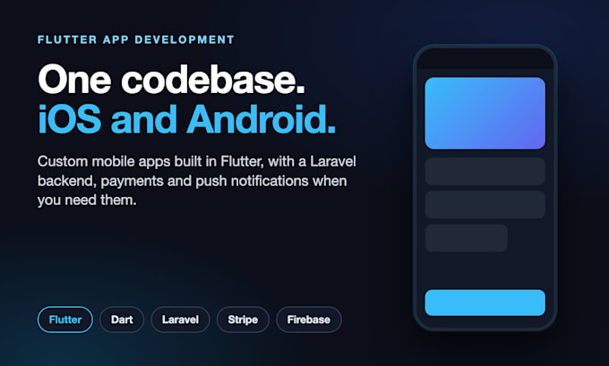 build a flutter mobile app for ios and android