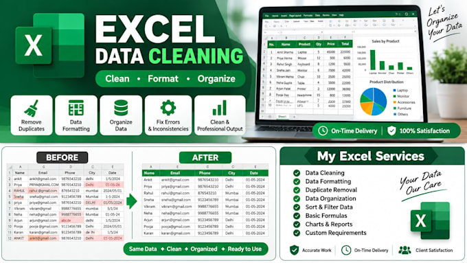 excel data cleaning and formatting