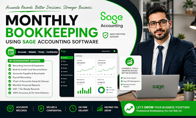 do monthly bookkeeping cleanup and catchup in sage cloud