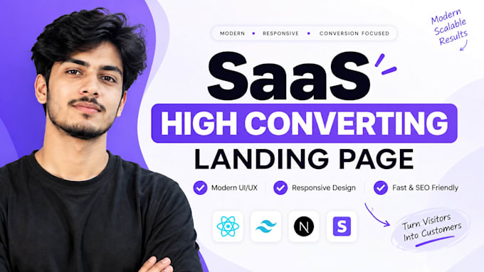 build a high converting saas landing page with react