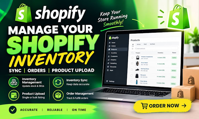 manage shopify inventory, inventory sync order management product upload