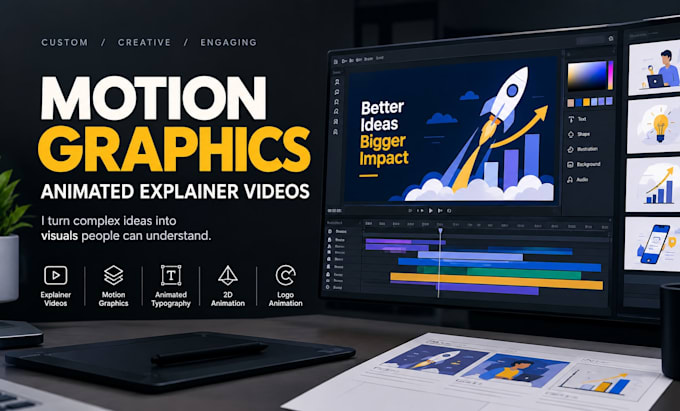 motion graphics and animated explainer videos