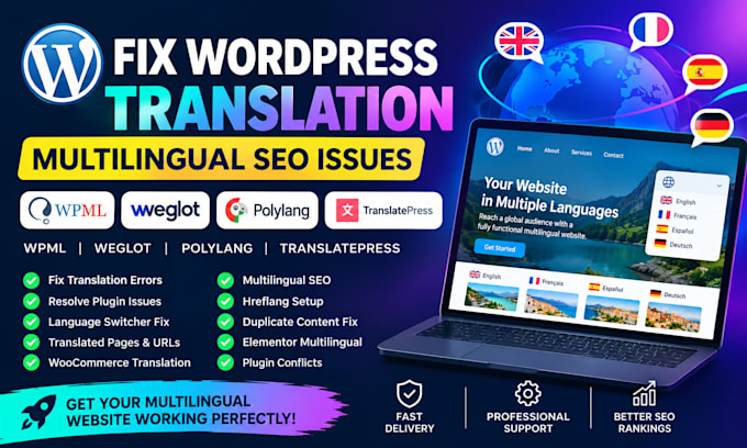fix wordpress translation wpml multilingual seo weglot polylang translatepress