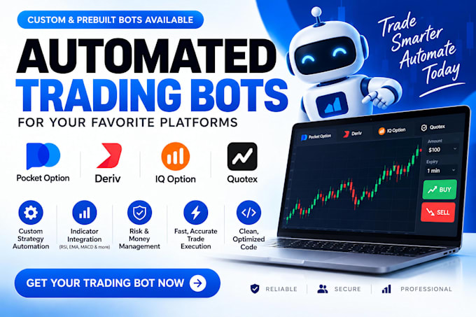 build automated pocket option, deriv, iq option and quotex script for strategy