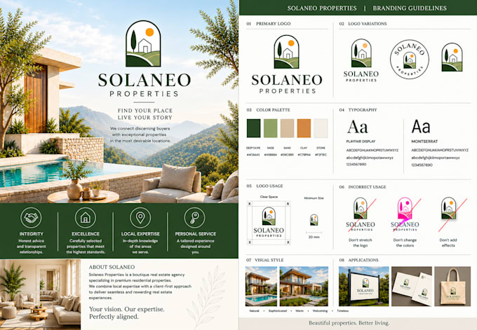 create a professional business logo and branding kit design