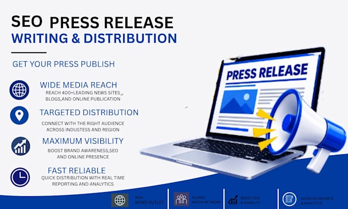 write an SEO press article and distribute your UK press release with submission